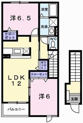 姫路駅 バス19分  西蒲田下車：停歩4分 2階の物件間取画像